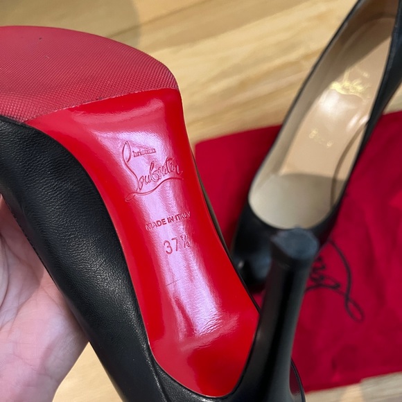 Christian Louboutin Black Leather Pumps - Picture 8 of 15